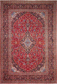 Kashan Tappeto persiano 250x370 Rosso (Iran) Annodato A Mano