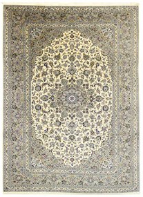 Kashan Tappeto 360x240 Beige (Iran) Annodato A Mano