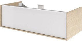 Mobile sottolavabo e lavabo Neo Frame per vasca centrale marrone bianco L 105 x H 32 x P 48 cm 1 cassetto