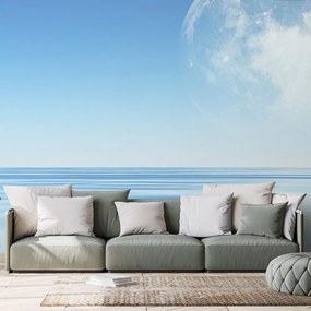 Carta da parati autoadesiva – Luna sul mare