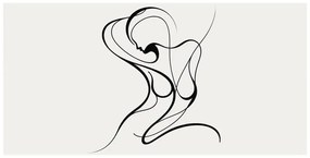 Quadro su tela – Curve artistiche di donna