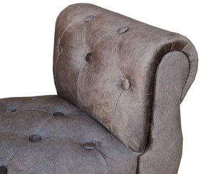 Panca poggiapiedi 96 cm con braccioli - velluto Caffč CHESTER