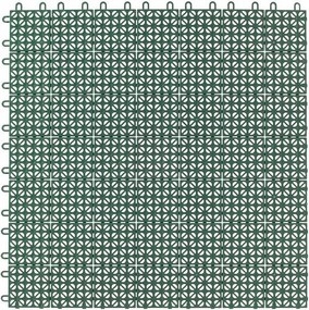Set 6 Piastrelle Flessibili in Plastica 55,5 x 55,5 cm da Esterno Drenanti e Autobloccanti...