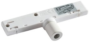 Lampada a sospensione di design bianca con adattatore per binario monofase - Slimline Tuba Small
