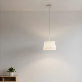 Lampadario a sospensione con cavo AIDA 1xE27/60W/230V Ø 25 cm rovere/bianco