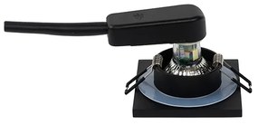 Set di 6 faretti da incasso moderni neri per bagno - Doku