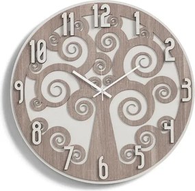 Orologio da parete D50 ALBERO DELLA VITA 2 in legno laminato TRS