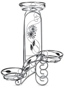 Portafiori 88x65 cm argento