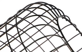 Lampada da terra industriale a treppiede in acciaio nero - Bliss Vefa