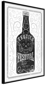 Poster  Bottle of Tequila  Cornice Quadri Cornice nera, Larghezza x Altezza Home decor 20x30