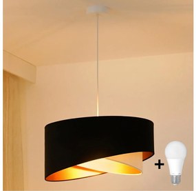 Brilagi - Lampadario LED a sospensione con filo LYRA 1xE27/15W/230V nero/color crema/oro