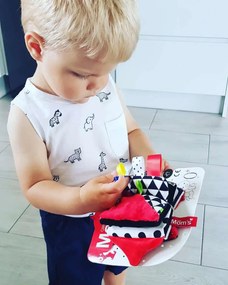 Mom's care - Libro in stoffa - Colori contrastanti