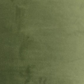 Paralume in velluto verde 50/50/25 con interno dorato