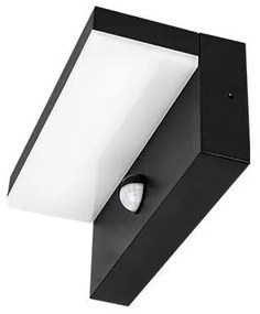 Lampada LED da parete per esterni con sensore LED/9W/230V 4000K IP44 nera