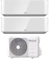 Climatizzatore Condizionatore Unical Dual Split Inverter serie AIR CRISTAL 18+18 con KMX4 36HE R-32 Wi-Fi Optional 18000+18000