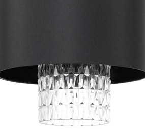 Eglo 39977 - Lampadario a sospensione con filo SAPUARA 1xE27/40W/230V nero