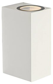 Lampada da parete per esterni moderna in plastica bianca 2 luci - Baleno