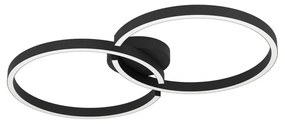 Plafoniera LED Amandolo nero IP20 bianco caldo, 2400 lumen EGLO