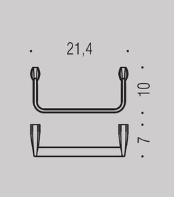 Colombo design Trenta B30310CR Porta Salvietta Ad Anello Cromo