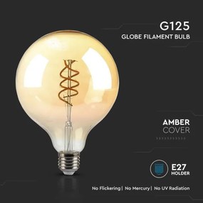 Lampadina LED FILAMENT G125 E27/6W/230V 1800K