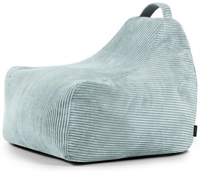 Pouf a sacco per bambini color menta con rivestimento in velluto a coste Game Amuse – SLOWDOWN