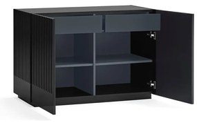 Cassettiera bassa nera 100x70 cm Doric - Teulat