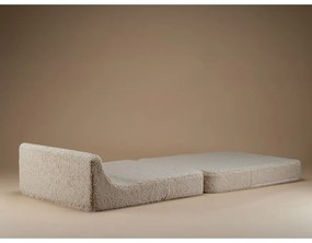 Poltrona per bambini marrone chiaro con rivestimento in bouclé Flipster – Wigiwama