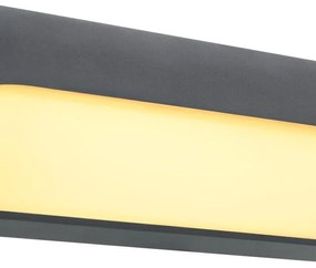 Applique LED moderno da esterno Cassi nero, GLOBO IP54 bianco caldo