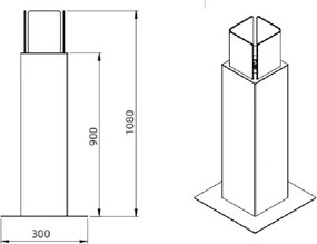 Camino a bioetanolo da giardino biocamino per esterno Capri 110 Nero
