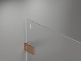 Mexen Lunar-F Duo cabina doccia pieghevole 100 x 80 cm, trasparente, rame spazzolato - 836-100L-080P-65-00