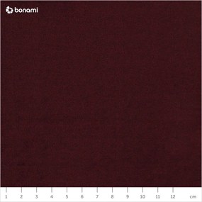 Divano letto in velluto rosso scuro Luca - Milo Casa