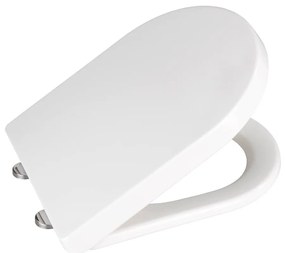 Sedile per wc bianco con chiusura facilitata , 47 x 35,5 cm Calla - Wenko