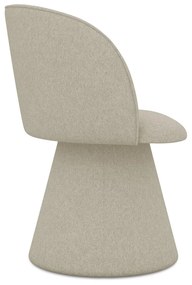 Sedia da pranzo beige in imbottito Maia – Makamii