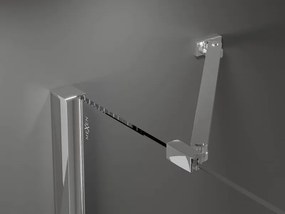 Mexen Velar Duo cabina doccia scorrevole 90 x 80 cm, trasparente, cromo - 871-090-080-02-01