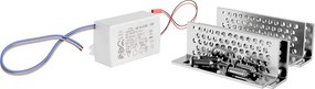 Lampada LED da incasso 175W Effetto Luna 60x60 cm in Gesso