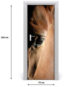 Adesivo per porta interna Cavallo 75x205 cm