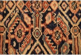 Antik Stilizzato Blu Scuro Rosso Ruggine 165x180 Cm