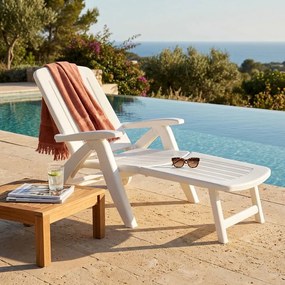 sdraio mare prendisole in resina con ruote