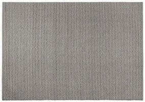 Tappeto a pelo corto in colore grigio scuro 160 x 230 cm KILIS Beliani
