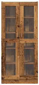 Credenza legno antico 82,5x30,5x185 cm in truciolato