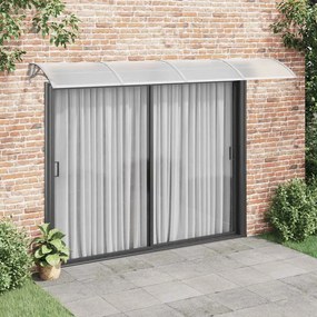 Tettoia Per Porta Grigia 350x100 Cm İn Policarbonato /