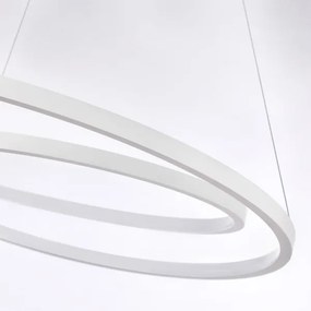 Brilagi-LED Lampadario dimmerabile su cavo TWISTER LED/48W/230V Ø 50 cm bianco + telecomando