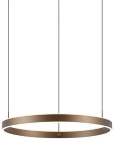 Lampada a sospensione di design bronzo scuro dimmerabile a 3 fasi Easylift - Titmus
