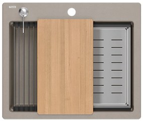 Lavello in granito KURT 110 WORKSTATION BEIGE