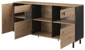 Vetrina BADIA rovere/antracite