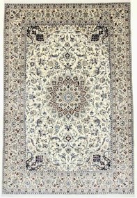 Nain Tappeto 300x200 Beige (Iran) Annodato A Mano