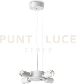 Sospensione per set up 4 luce attacco e27 bianco