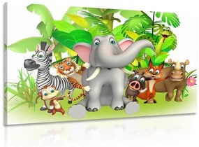 Stampa su tela – Animali della giungla