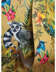 DUTCH WALLCOVERINGS Carta da Parati "Lemur" Ocra