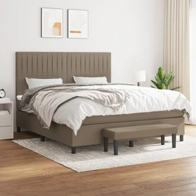 Giroletto A Molle Con Materasso Tortora 160x200 Cm İn Tessuto /